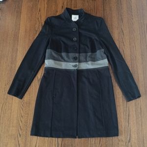 Cabi Black with Gray Striped Convertible (Jacket